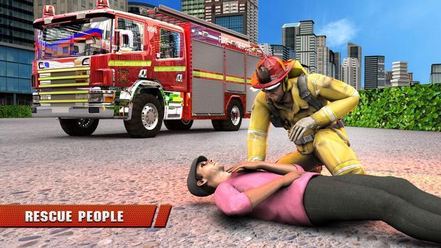 城市消防员卡车驾驶救援模拟器3d 截图3