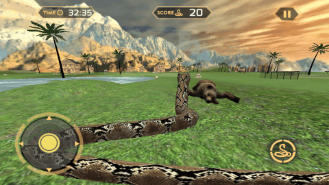 野生蟒蛇攻击 截图2